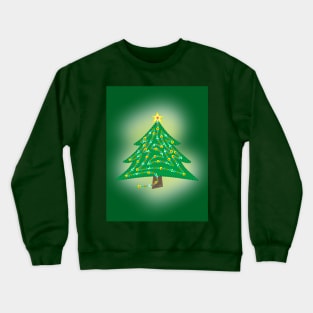 Christmas Tree (Christmas Art) Crewneck Sweatshirt
